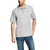 Ariat Mens Silver Tek Short Sleeve Polo Ariat Mens Silver Tek Short Sleeve Polo