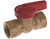 Orgill - Cash Acme Mueller ProLine 1-Piece Gas Ball Valve - 3/4 In, FPT, 200 Psi, Forged Brass, Chrome Plated