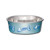 Loving Pets- Bella Cat Bowl Designer Fish Metallic Ocean- Blue