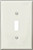 Cooper Wiring Mid Size Unbreakable Wall Plate - White