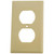 Cooper Wiring Ivory Standard Wall Plate