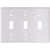 Cooper Wiring White Standard Triple Toggle Wall Plate