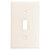 Cooper Wiring White Standard Toggle Wall Plate