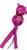 Kong Wubba Ballistic Friends Dog Toy - Purple Hippo - Small