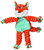 KONG Floppy Knots Fox Dog Toy