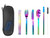 EcoVessel Wanderware 6 Piece Reusable Utensil Set - Rainbow