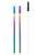 EcoVessel Set of 2 Reusable Straws Metal - Rainbow