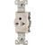Cooper Wiring 3 Wire Grounded Straight Blade Single Receptacle White