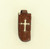 M&F Western - Tan With Ivory Cross Leather Knife Sheath