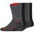 Dickies Mens Trekker Outdoor Moisture-Control Marl Crew Socks - Assorted - 6 Pack - Size 6-12