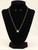 Blazin Roxx Silver Cross Stamped Necklace &  Earring Set