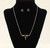 Blazin Roxx Silver Toned Beaded Cross Necklace & Earring Set