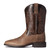 Ariat Mens Shock Shield Layton Authentic Brown & Chocolate Chip Square Toe Boots