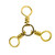 Eagle Claw Brass 3-Way Swivel Size 6
