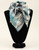 M&F Wild Rag Chevron Design Silk Scarf Turquiose