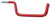 National Hardware Ladder Hook, 6 in, 8 in L, 1/4 in Wire, 15 lb, Steel, Vinyl Coated