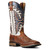 Ariat Mens Penny Brown and Coastal Cream Brushrider Wide Square Toe Boots