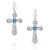 Montana Silversmiths Cathedral Curves Silver Cross Earrings