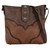 Justin Tonal Tan With Muted Red Trim Crossbody Bag