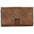 CatchFly Light Brown With Embroidery Wallet