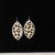 Silver Strike Teardrop Style Cheetah Print Earrings