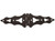 National Hardware Ornamental Hinge Strap - 10" (Black)