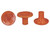 Mutual Industries #4-#8 Rebar Orange Polymer Rebar Cap
