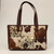 Ariat Savannah Collection Brown Calf Hair Patchwork Tote Bag