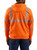 Carhartt Mens Brite Lime Hi-Vis Rain Defender Loose-Fit Midweight Thermal Lined Full Zip Class 3 Sweatshirt