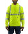 Carhartt Mens Brite Lime Hi-Vis Rain Defender Loose Fit Mid-Weight Class 3 Sweatshirt