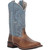 Laredo Womens Blue and Tan Darla Broad Square Toe Boots