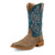 Twisted X Womens Brown & Blue 11" Tech X Wide Square Toe Boots