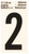 Orgill - Hy-Ko RV Reflective Self-Adhesive Weather Resistant House Number - 2