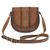 Trenditions Tony Lama Saddle Crossbody Burnished Brown Bag