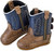 Old West Infant Boys Blue & Brown Poppet Boots
