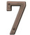 Hy-Ko Bronze World Prestige Weather Resistant House Number - 7