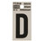 Hy-Ko RV Reflective Self-Adhesive Weather Resistant House Letter 1" - D