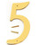 Orgill - Hy-Ko BR Prestige Decorative House Number 4" - #5