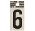 Hy-Ko RV Reflective Self-Adhesive Weather Resistant House Number - 6