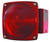 Red Universal Mount Combination Tail Light; Passenger Side