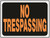 Orgill - Hy-Ko Hy Glo 3014 Weatherproof Identification Sign, -No Trespassing