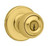 Kwikset Polo 400 Entry Knob Lockset, Keyed, K6 Key - Bright Brass