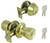 ProSource Combo Deadbolt and Knob Set (Keyed) - Polished Brass