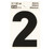 Hy-Ko RV Reflective Self-Adhesive Weather Resistant Number Tag - 3" X 2.5" - # 2
