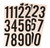 Orgill - Hy-Ko MM-4N Self-Adhesive Number Set - 3 In