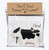 Young's Inc Fabric Cow Dish Towel With Ceramic Trivet Set