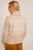Hem & Thread Womens Pale Pink Ethnic Soft Turtle Neck Sweater