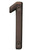 Hy-Ko Bronze World Prestige Weather Resistant House Number - 1