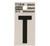 Hy-Ko RV Reflective Self-Adhesive Weather Resistant House Letter 1" - T