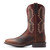 Ariat Mens Bartop Brown & Cognac Pay Window Wide Square Toe Boots